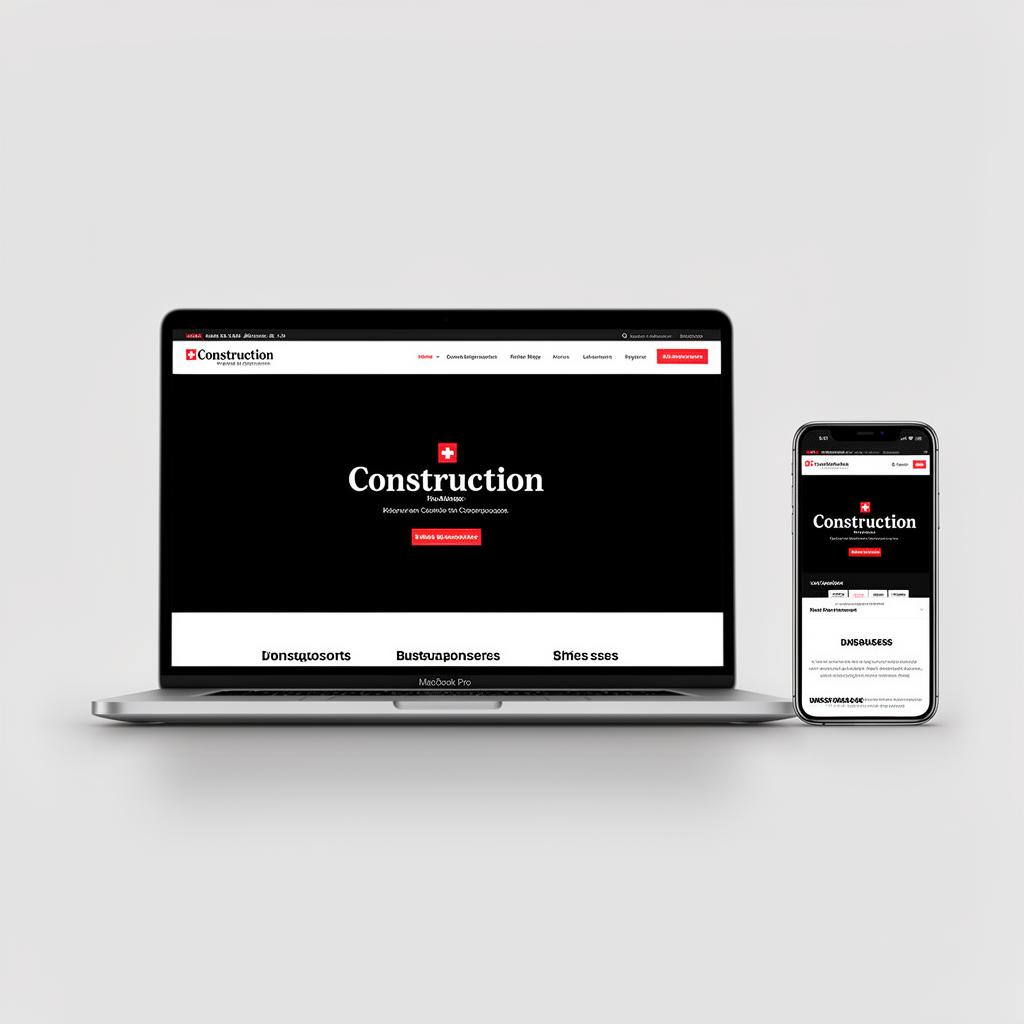 Moderne Schweizer Website auf Laptop und Smartphone